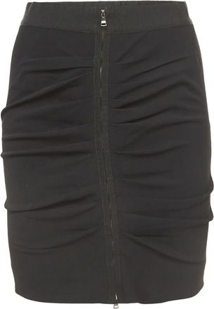 Dolce & Gabbana Mini-rok met ruches en rits - Zwart