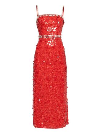 Nissa Abito con strass - Rosso