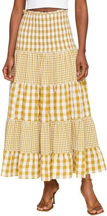 Avec Les Filles Tiered Maxi Skirt