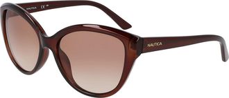 Nautica N2241S 210 Womens Sunglasses Brown Size 55