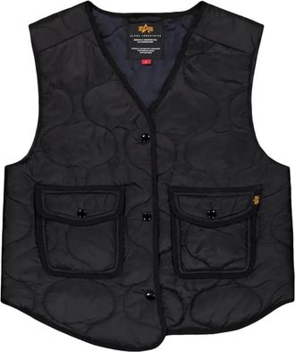 Alpha Industries Als Gilet W - Dames - Bodywarmers - Zwart - XS - Polyester - Jassen
