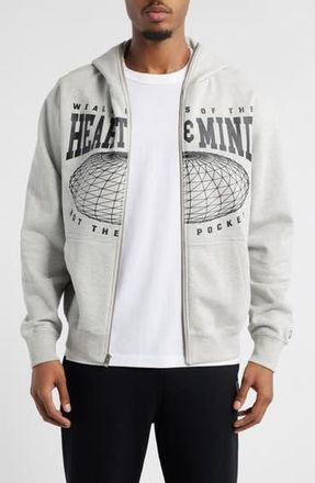 Billionaire Boys Club BB HMU French Terry Zip Hoodie in Heather Grey at Nordstrom Rack, Size Xxx-Large