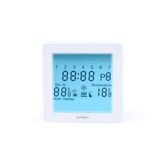 Avidsen Avidsen 103955 Cronotermostato Wifi Touchscreen Lcd Programmabile 6 Periodi Controllo Remoto App Avicontrol Colore Bianco