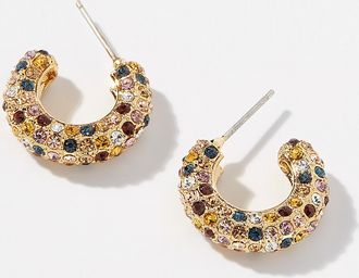 Simons Womens Dazzling Hoop Earrings