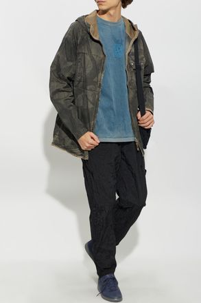 Stone Island Hooded Jacket, Mens, Grey