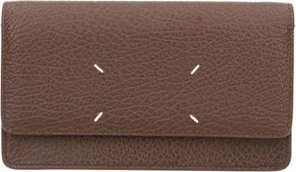 Maison Margiela Brown Four Stitches Chain Strap Wallet