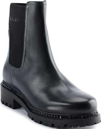 DKNY Roxanne Lug Sole Chelsea Boot in Blk - Black at Nordstrom Rack, Size 7.5