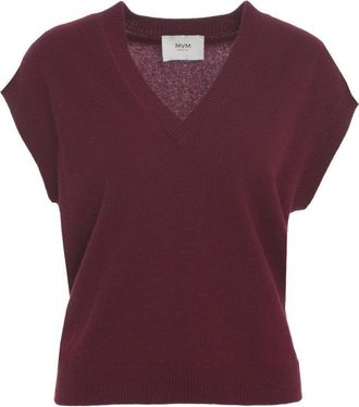 MVM Cashmere Vest With Classic V-Neck
