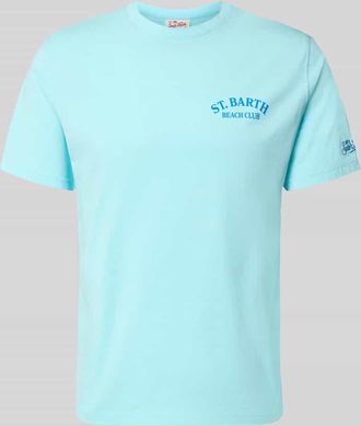 MC2 Saint Barth T-Shirt mit Label-Prints Modell PORTLAND in Bleu, Gr&ouml;&szlig;e XXL