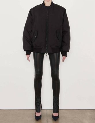 Wardrobe.NYC Reversible Bomber Jacket In Black