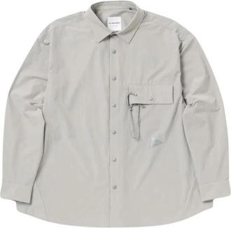 And Wander Licht W Doek Shirt - Heren - Zomerjassen - Grijs - M - Nylon - Jassen