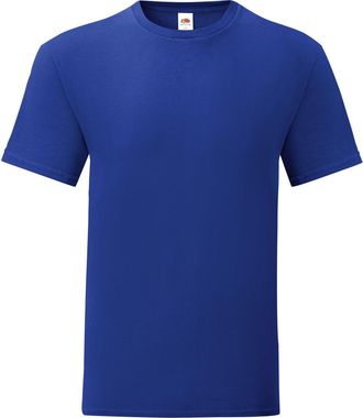 Fruit Of The Loom Fruit of the Loom Iconisch T-shirt voor heren (set van 5) (Kobaltblauw)