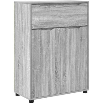vidaXL Gabinete De Ba&ntilde;o Con Caj&oacute;n Gris Sonoma 72,5 X 36,5 X 100 Cm Vidaxl