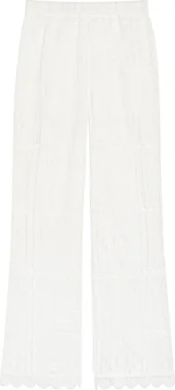 Zimmermann Aster Embroidered Lace Trousers - Ivory - 4 (UK 16 / XL)