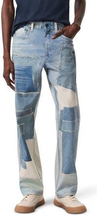 Rag & Bone rb Miramar Fit 4 Canvas Straight Leg Jeans in Patchwork at Nordstrom Rack, Size 31 X 32