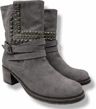 Vince Camuto Womens Studded Bootie In Charcoal