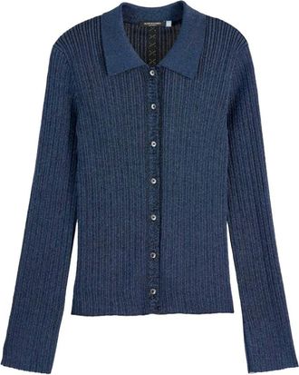 Scotch & Soda Dames, Truien, Blauw, Maat: XL