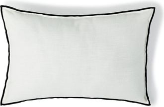 Febronie Coj&iacute;n algod&oacute;n blanco / negro 60x40