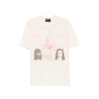 Enfants Riches Deprimes Distressed Graphic-print T-shirt