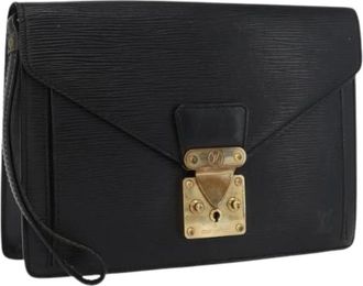 Louis Vuitton Pre-owned Clutches, female, Black, Size: ONE SIZE Pre-owned Epi Leather Clutch
