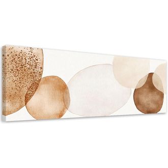 Artgeist Artgeist - Quadro su tela, Cerchi Acquerello Astratto Minimalismo - 150x50