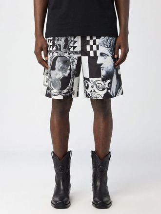 Versace Graphic Print Swim Shorts with Elasticated Waist