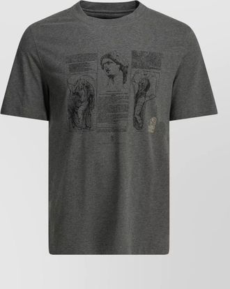Brunello Cucinelli crew neck t shirt graphic print