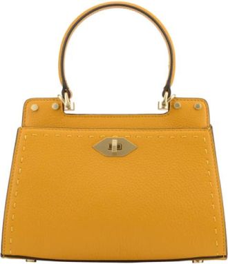 Pourchet Trianon Handbag - Dames - Handtassen - Geel - ONE Size - Leer - Tassen
