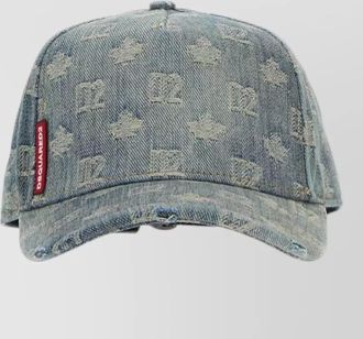 Dsquared2 embroidered denim baseball cap