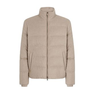 Ermenegildo Zegna Oasi Quilted Cashmere Jacket - male - Zegna - Winter Jackets - Beige - XL - Jackets