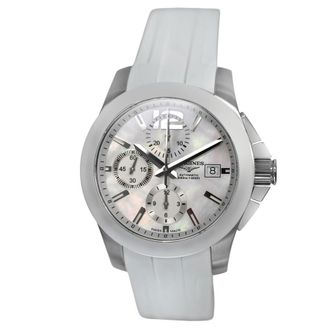 Longines Pre-owned Longines Conquest Chronograph Quartz Ladies Watch L3.661.4.86.2