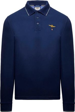 Aeronautica Po 1653Up 00082 Polo Shirt - Heren - Polos - Blauw - M - Katoen - Tops