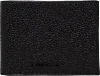 Emporio Armani Portemonnee en Kaarthouder Set - Heren - Portefeuilles - Zwart - ONE Size - Leer - Accessoires