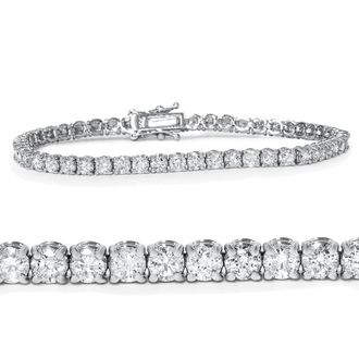 Pompeii3 14k White, Rose, or Yellow Gold Round Diamond Tennis Bracelet 5cttw 7 Womens
