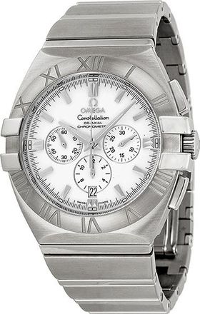 Omega Pre-owned Omega Constellation Chronograph White Dial Mens Watch 15142000