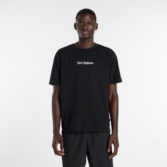 New Balance Uomo N Collage T-Shirt in Nero, Cotone, Taglia 2XL