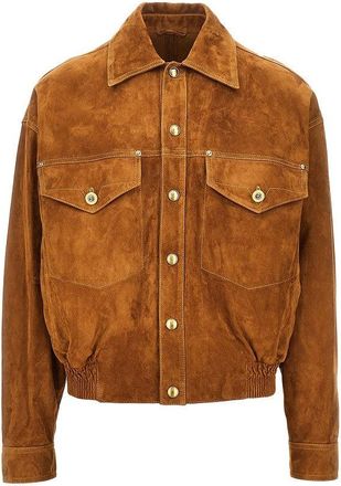 Versace Suede leather jacket Man 50