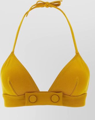 Eres bikini top triangle halter neck buttons