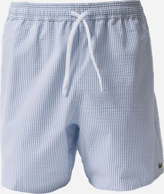Lacoste Mens Lacoste Mens Swimming Shorts - White/Aphylla 7PM - Blue - Size: 35/34/32