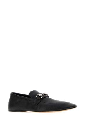 Gucci Womens Black Leather Ragazzo Loafers Calf Skin Mocassini