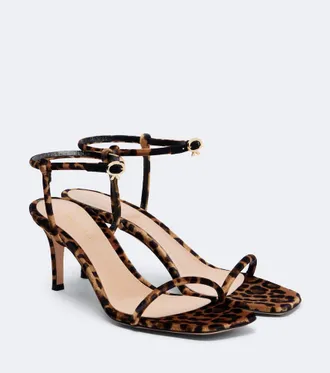 Gianvito Rossi Leopard print velvet sandals