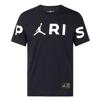 Air Jordan Wordmark Paris Saint-Germain Large logo Printing Casual Sports Black CK9786-010