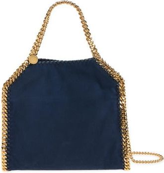 Stella McCartney Mini Falabella Faux Suede Crossbody Bag in Navy at Nordstrom