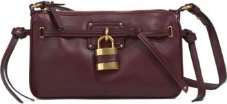 Chlo&eacute; Mini Paddington Sling - Dames - Tassen - Rood - Maat: ONE Size Katoen