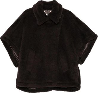 Max Mara Tebei Cape - Dames - Ponchos - Bruin - ONE Size - Jassen