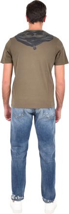 C.P. Company Mens T-Shirt Olive Green Cotton T-Shirts And Polos