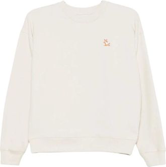 Maison Kitsun&eacute; Hoodies & sweatvesten, Dames, Beige, XS, Mrwjs 10Km 0341 Mobei