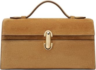Savette Tassen, Dames, Bruin, ONE Size, Leer, Symmetry Pochette