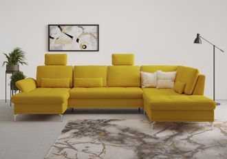 Inosign Wohnlandschaft »Palm Beach U-Form« Federkern, mit Sitztiefenverstellung, wahlweise mit Bettfunktion