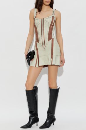 Charlotte Knowles Scallop Dress, Womens, Cream